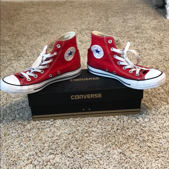 tall red converse